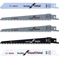 Bosch F016800307 lama per sega a gattuccio, sega a traforo e sega universale Lama per sega universale 5 pz, Impostare la lama per sega Lama per sega universale, Metallo, Cartongesso, Legno, 5 pz
