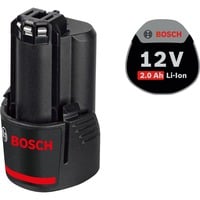 Bosch GBA 12V 2.0AH Batteria Nero, Batteria, Ioni di Litio, 2 Ah, 12 V, Bosch, Nero
