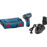 Bosch GDS 12V-115 Professional 2600 Giri/min Nero, Blu, Rosso, Avvitatore blu/Nero, Cacciavite a percussione, Impugnatura a pistola, 3/8", Nero, Blu, Rosso, Senza spazzola, 2600 Giri/min