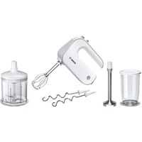 Bosch MFQ4080 sbattitore Sbattitore manuale 500 W Argento, Bianco, Mixer manuale bianco/Argento, Sbattitore manuale, Argento, Bianco, 1,4 m, Pulsanti, 500 W, 220 - 240 V