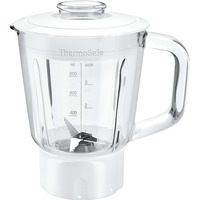 Bosch MUZ45MX1 accessorio per miscelare e lavorare prodotti alimentari Ciotola, Accessorio frullatore bianco/trasparente, Ciotola, 0,8 L, Bianco, Acciaio inossidabile, MUM4 und MUM5, 188 mm