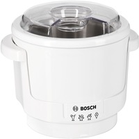 Bosch MUZ5EB2 accessorio per miscelare e lavorare prodotti alimentari, Gelatiera bianco, Bianco, Plastica, Bosch MUM5, 180 mm, 180 mm, 180 mm