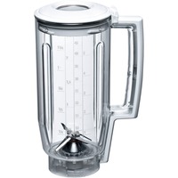 Bosch MUZ5MX1 accessorio per miscelare e lavorare prodotti alimentari, Accessorio frullatore bianco/trasparente, Trasparente, Plastica, 1 kg