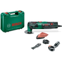 Bosch PMF 250 CES Nero, Verde, Rosso 250 W 20000 OPM, Strumento multi funzione verde, Tagliare, Levigare, Segare, Raschiare, Nero, Verde, Rosso, 20000 OPM, 15000 OPM, 1,4°, AC