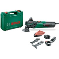 Bosch PMF 350 CES Nero, Verde 350 W 15000 OPM, Strumento multi funzione verde/Nero, Tagliare, Smerigliatura, Segare, Nero, Verde, 15000 OPM, 20000 OPM, 1,4°, AC