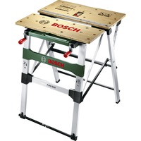 Bosch PWB 600 Banco di lavoro per la lavorazione del legno verde, Banco di lavoro per la lavorazione del legno, Alluminio, Bamboo, Legno, Nero, Verde, Metallico, 680 mm, 552,6 mm, 834 mm