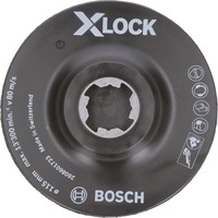 Bosch Supporto PRO, X-LOCK SCM piastra di supporto con perno centrale, Ø 115mm, Platorello per levigatrice 