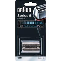 Braun Series 5 Testina di Ricambio per Rasoio Elettrico Uomo 52S Color Argento - Compatibile Con I Rasoi, Testina di rasatura argento, Testina per rasatura, 1 testina/e, Argento, 18 mese(i), Braun, Series 5