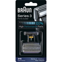 Testina di ricambio 31S color argento Compatibile con i rasoi della Serie 3, Lama Testina di ricambio 31S color argento Compatibile con i rasoi della Serie 3, Lama
