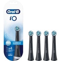 Braun iO Ultimate Clean 4 pz Nero Nero, 4 pz, Nero, 3 mese(i), Oral-B, iO, Scatola