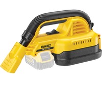 DEWALT DCV517N-XJ aspirapolvere senza filo Nero, Giallo giallo, Secco e bagnato, 954 l/min, Nero, Giallo, 1,9 L, 18 V, Ioni di Litio