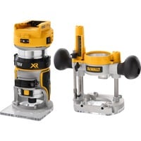 DEWALT DCW604NT-XJ fresa verticale e tagliabordi Nero, Giallo 25500 Giri/min, Router giallo/Nero, Fixed base, Senza spazzola, Nero, Giallo, 25500 Giri/min, 6,6.35 (1/4"),8 (5/16"), 16000 Giri/min