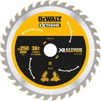 DEWALT DT99572-QZ lama circolare 25 cm 1 pezzo(i), Lama per sega Legno, 25 cm, 3 cm, Punta a carburo di tungsteno (TCT), 1,6 mm, 6000 Giri/min