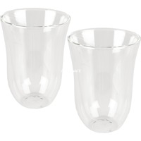 DeLonghi 5513214611 bicchiere da caffè Trasparente 2 pz 220 ml, Vetro trasparente, Trasparente, Vetro, 2 pz, Chiara, 220 ml, 117 mm