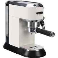 DeLonghi Dedica Style Dedica EC685.W Macchina da Caffè Manuale Espresso e Cappuccino, Compatibile con Polvere o Cialde E.S.E., Spegnimento Automatico, Serbatoio Estraibile 1.1L, 1450W, 15bar, Bianco, Macchina per espresso bianco/argento lucido, Compatibile con Polvere o Cialde E.S.E., Spegnimento Automatico, Serbatoio Estraibile 1.1L, 1450W, 15bar, Bianco, Macchina per espresso, 1,1 L, Cialde caffè, Caffè macinato, 1300 W, Nero, Argento, Bianco