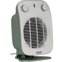 DeLonghi HFS50B20.GR Interno Verde, Bianco 2000 W Riscaldatore ambiente elettrico con ventilatore verde, Riscaldatore ambiente elettrico con ventilatore, IP21, Interno, Scrivania, Pavimento, Tavolo, Verde, Bianco, Manopola
