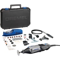 Dremel 4000-4/65 EZ Nero, Blu, Argento 175 W 35000 OPM, Strumento multi funzione Nero/grigio, Artigianato, Tagliare, Perforamento, Smerigliatura, Lucidatura, Levigare, Nero, Blu, Argento, 35000 OPM, 5000 OPM, AC, 175 W