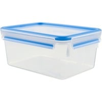 Emsa 508544 recipiente per cibo Rettangolare Scatola 2,3 L Trasparente 6 pz, Casella trasparente/Blu, Scatola, Rettangolare, 2,3 L, Trasparente, Polipropilene (PP), Elastomero Termoplastico (TPE), Germania