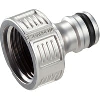 GARDENA 18241-20 raccordo e adattatore per tubo Connettore per rubinetto Metallo Metallico 1 pz, Pezzo di Gallo argento, Connettore per rubinetto, 3/4", Metallo, Metallico, Vendita al dettaglio