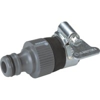 GARDENA 2908-20 Parte e montaggio per rubinetteria Connettore per rubinetto Nero, Grigio, Pezzo di Gallo grigio/Argento, Connettore per rubinetto, Nero, Grigio, without thread, 1,7 cm
