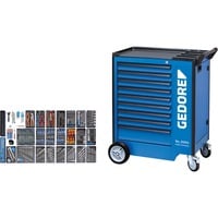 GEDORE 2657716 carrello portattrezzo, Carrelli per attrezzi blu/Nero, 125,8 kg
