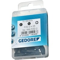 GEDORE Punta per cacciavite 1/4", PZ 2, Bit  