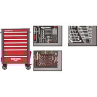 GEDORE R22071004 carrello portattrezzo, Carrelli per attrezzi rosso, 51 mm, 93,6 kg