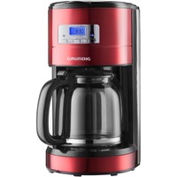 Grundig KM 6330 Macchina da caffè con filtro 1,8 L rosso/Nero, Macchina da caffè con filtro, 1,8 L, Caffè macinato, Nero, Rosso