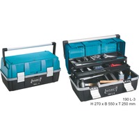 Hazet Cassetta degli attrezzi in plastica 190L-3, Cassetta portautensili blu/Nero