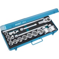 Hazet Set di chiavi a bussola 1002Z, 3/4", 18 pezzi, Set di strumenti blu
