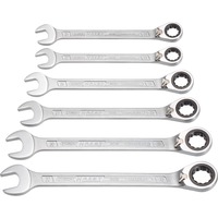 Hazet Set di chiavi combinate a cricchetto 606/6-1, 6 pezzi, Chiave 