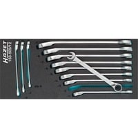 Hazet Set di chiavi combinate a cricchetto Modulo 163-509/12, misura 1/3+, Chiave Nero/Blu