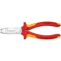 KNIPEX 13 46 165 pinza spellacavi Rosso, Giallo rosso/Giallo, Isolante di protezione, 190 g, Rosso, Giallo