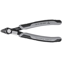 KNIPEX 78 71 125 ESD pinza Pinze per taglio laterale, Pinze per elettronica Pinze per taglio laterale, Acciaio inossidabile, Acciaio, Plastica, Nero/Grigio, 12,5 cm, 57 g