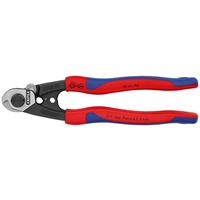KNIPEX 9562190 tagliafibre, Pinze di taglio blu, Blu/Rosso, Acciaio al cromo vanadio, Nero, Blu, Rosso, 314 g