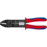 KNIPEX 97 22 240 pinza, Pinza crimpatrice Metallo, Plastica, Blu/Rosso, 24 cm, 300 g