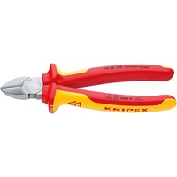 KNIPEX KP-7006180 Pinze giallo, Pinze da taglio diagonale, Cromo, 254 g