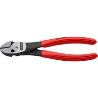 KNIPEX TwinForce Pinze da taglio diagonale, Pinze di taglio rosso, Pinze da taglio diagonale, Acciaio al cromo vanadio, Plastica, Rosso, 18 cm, 255 g