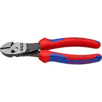 KNIPEX TwinForce Pinze da taglio diagonale, Pinze di taglio rosso/Blu, Pinze da taglio diagonale, Acciaio al cromo vanadio, Plastica, Blu/Rosso, 18 cm, 280 g