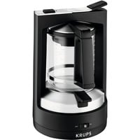 Krups KM4689 Macchina da caffè con filtro 1,25 L, Macchina fa filtro Nero/Argento, Macchina da caffè con filtro, 1,25 L, 850 W, Nero