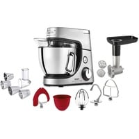 Krups Master Perfect Gourmet KA631D robot da cucina 1100 W 4,6 L Acciaio inox acciaio inox satinato, 4,6 L, Acciaio inox, Pulsanti, Manopola, Sbattitura, Macinatura, Impasto, Miscelatura, 1,8 kg, 0,8 kg