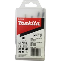 Makita B-57532 punta per trapano Set di punte per trapano 5 pezzo(i) Set di punte per trapano, Metallo, Legno, SDS-plus, 5 pezzo(i)