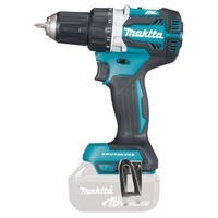 Makita DDF484Z trapano Senza chiave 1,6 kg Nero, Blu blu/Nero, Trapano con impugnatura a pistola, Senza chiave, 1,3 cm, 3,8 cm, 1,3 cm, 1,5 mm