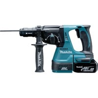 Makita DHR243RTJ martello perforatore 9500 Giri/min blu/Nero, Nero, Blu, Sovraccarico, 2,4 cm, 9500 Giri/min, 2 J, 4700 bpm