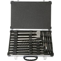 Makita D-42444 punta per trapano Set di punte per trapano 17 pezzo(i), Set scalpello & trapano  Martello perforatore, Set di punte per trapano, Mattone, Cemento, Granito, Pietra, SDS-plus, 17 pezzo(i), 5/6/8/10 x 110mm 6/8/10/12 x 160mm 8/10 x 210mm 12/14 x 260mm 140/250mm 20 x 140/250mm 40 x 250mm,