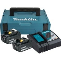 Makita Set 2 batterie con caricabatteria / 18V ,3Ah, Caricabatterie 