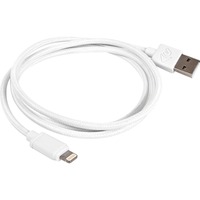 OWC NWTCBLUSBL1MW cavo Lightning 1 m Bianco bianco, 1 m, Lightning, USB A, Bianco, iPhone, iPad, iPod