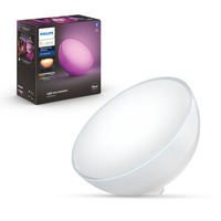 Philips Hue Luce d'accento portatile Hue Go, Lampada bianco, Philips Hue White and Color ambiance Luce d'accento portatile Hue Go, Lampada da tavolo intelligente, Bluetooth/Zigbee, Bianco, LED, Lampadina/e non sostituibile/i, Multi