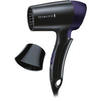 Remington D2400 Nero, Argento 1400 W, Asciugacapelli Nero/Viola, Nero, Argento, Anello di sospensione, 1,8 m, 1400 W, 120-240 V