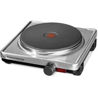 Rommelsbacher AK 2099/E piano cottura Acciaio inossidabile Superficie piana Piastra sigillata 1 Fornello(i), Piastra riscaldante accaio/Nero, Acciaio inossidabile, Superficie piana, Piastra sigillata, Acciaio inossidabile, 1 Fornello(i), 1 Fornello(i)